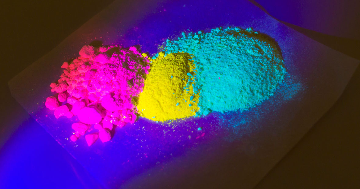poudre fluorescente